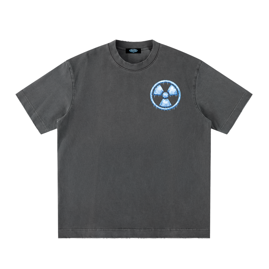 ICEMAN.AR PREPARE FOR THE FUTURE HEAVYWEIGHT VINTAGE WASHED FRAYED T-SHIRT