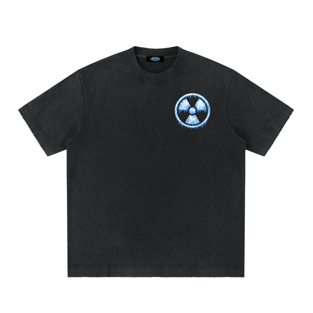 ICEMAN.AR PREPARE FOR THE FUTURE HEAVYWEIGHT VINTAGE WASHED FRAYED T-SHIRT