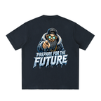 ICEMAN.AR PREPARE FOR THE FUTURE HEAVYWEIGHT VINTAGE WASHED FRAYED T-SHIRT
