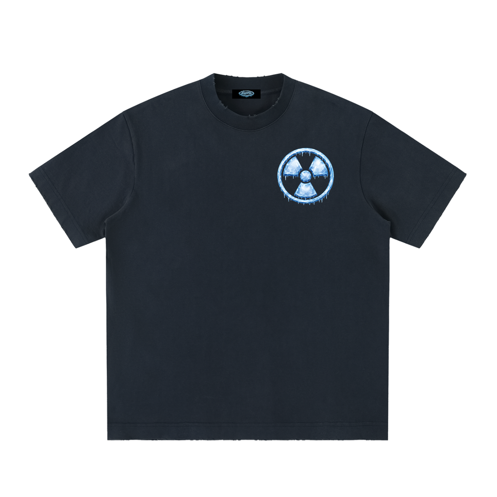 ICEMAN.AR PREPARE FOR THE FUTURE HEAVYWEIGHT VINTAGE WASHED FRAYED T-SHIRT